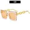 Retro Irregular Square Sunglasses for Women Men Fashion Designer Big Frame Sun Glasses Popular And Fashionable Glasses