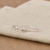 Moon and Star Ring, 925 Sterling Silver Celestial Ring, Minimalist Moon Star Open Ring, Dainty Adjustable Silver Ring, Celestial Jewelry Gift