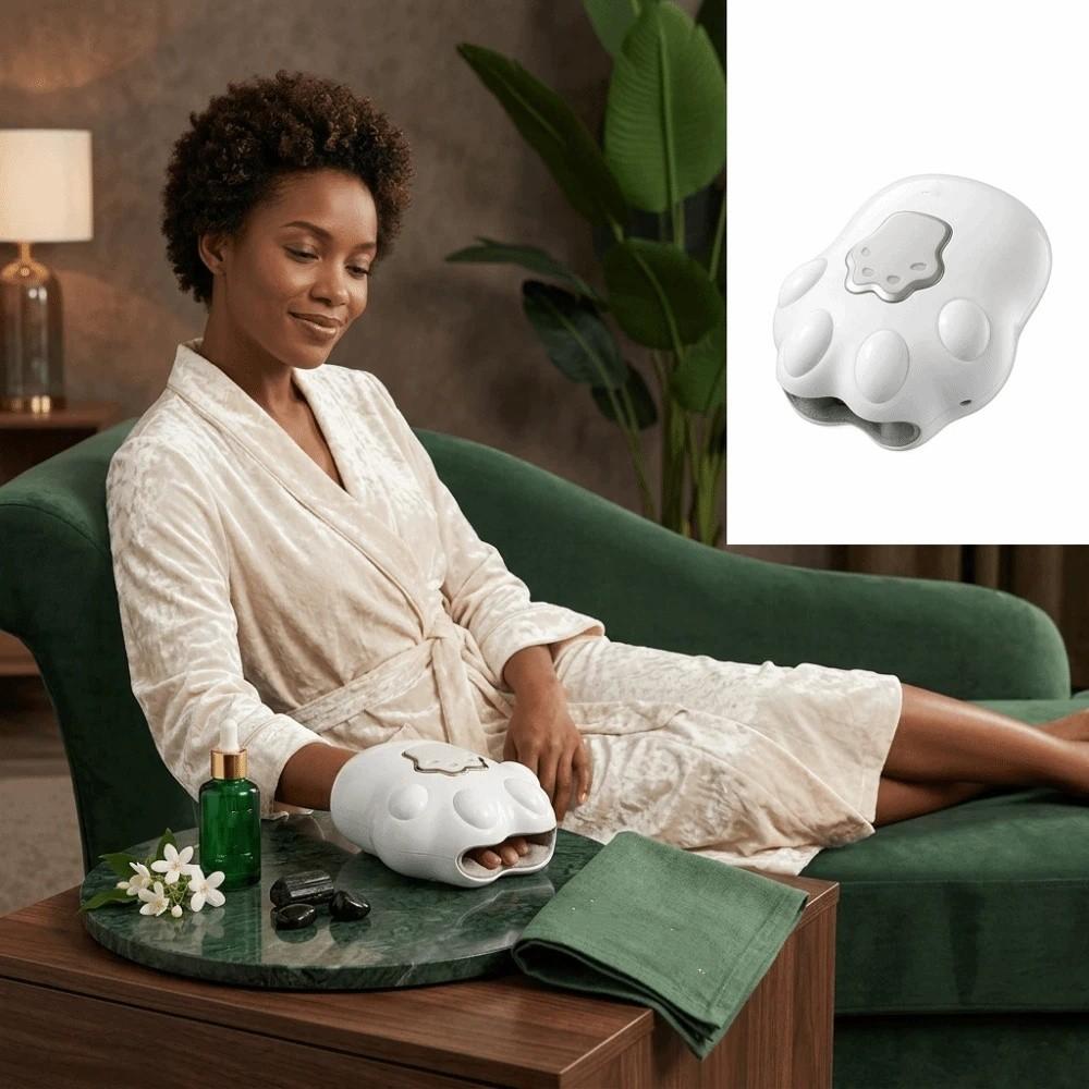 Heat Compression Hand Massager Stretching Mode Hand Joint Reliever Office Workers