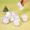 4 Pcs/Set Animal Plastic Biscuit Mold Diy Kitchen Cake Decorating Tools Cookie Cutter Stamp Fondant Embosser Die