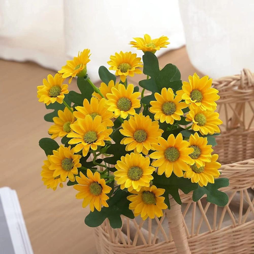 1pc Silk Artificial Chamomile Daisy Flowers Artificial Flowers Bouquets For Home Garden Wedding Photography Decor