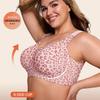 Leopard Print Popular Bra Bra Large Size Underwear Jelly Soft Support European and American Bra Leopard Print Underwear