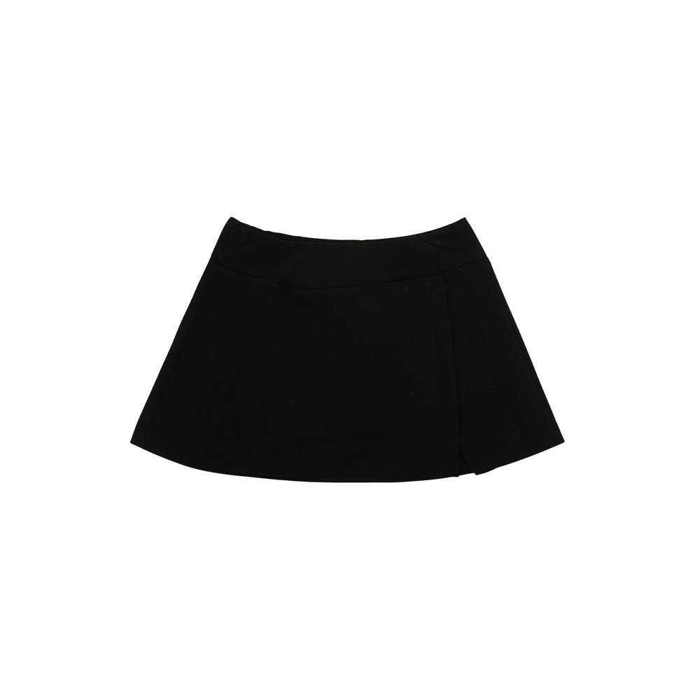 PIV’VEE Slit Mini Skirt (Ebony Black)