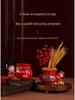 Fortune Piggy Bank: God of Wealth Pen Holder & Flower Arrangement - Lucky Bag Decor, Office Storage, New Year Gift