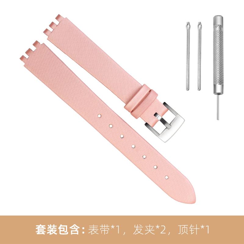 New Black Red white pink blue brown Watchband For SWATCH Genuine leather Watch band 12mm cowhide Wrist strap accessories women