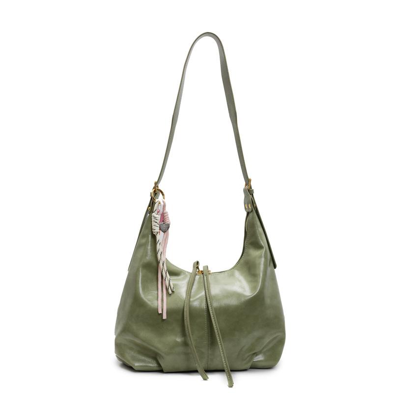 

Сумка в стиле «ленивый кэжуал» тоут Новая простая вместительная сумка через плечо Сумка под мышкой зелёный