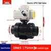 Q911X-10S 220V Electric UPVC Double Union Ball Valve for Chemical Water Treatment