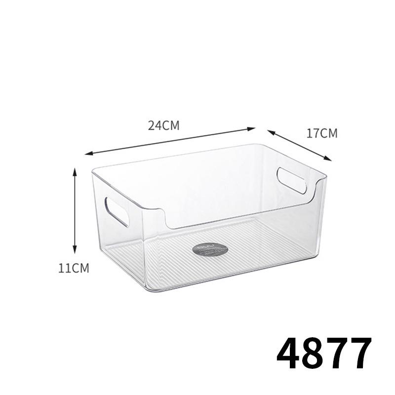Transparent Acrylic Desktop Storage Box: Rectangular Mirror Cabinet for Cosmetics, Stationery, or Kitchen Essentials
