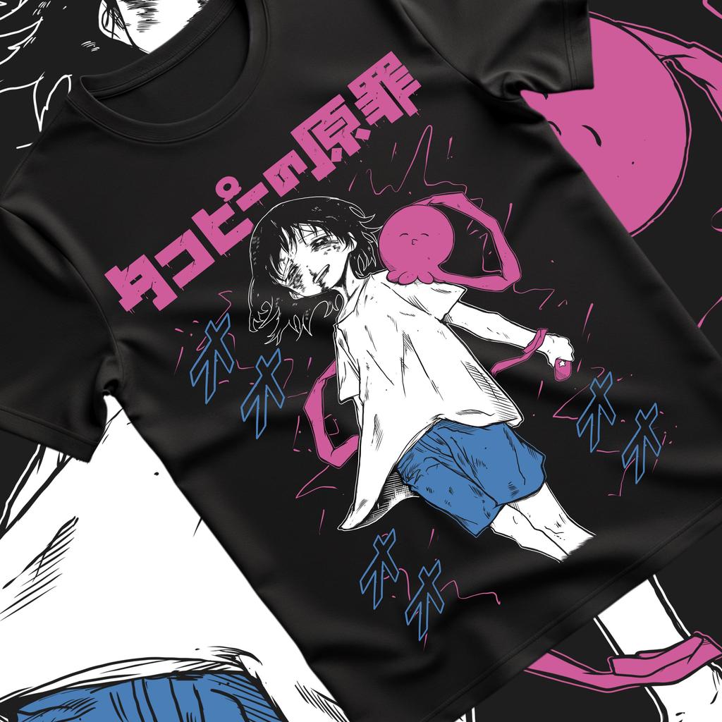 Anime Shirt Retro Patterned Tshirt Suitable for Japanese Manga Enthusiasts Men Women Summer Cotton Loose and Fashionable Top