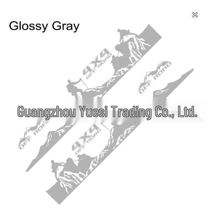 Great Wall GWM1 Poer Wingle 4x4 Off-road Truck Vinyl Sticker Decoration серый