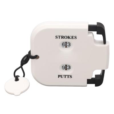 Golf Score Counter Plastic 2 Digits Stroke Putts Counting Clicker with Auxiliary Zeroing Function For 2 Players