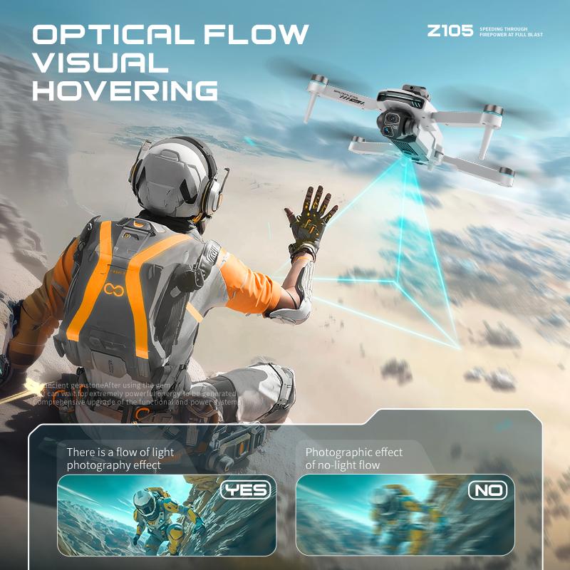2026 Foldable Z105 Drone 5G WiFi GPS Brushless Motor 8K Dual HD Camera Wide Angle Professional Quadcopter Outdoor RC Helicopter Toys