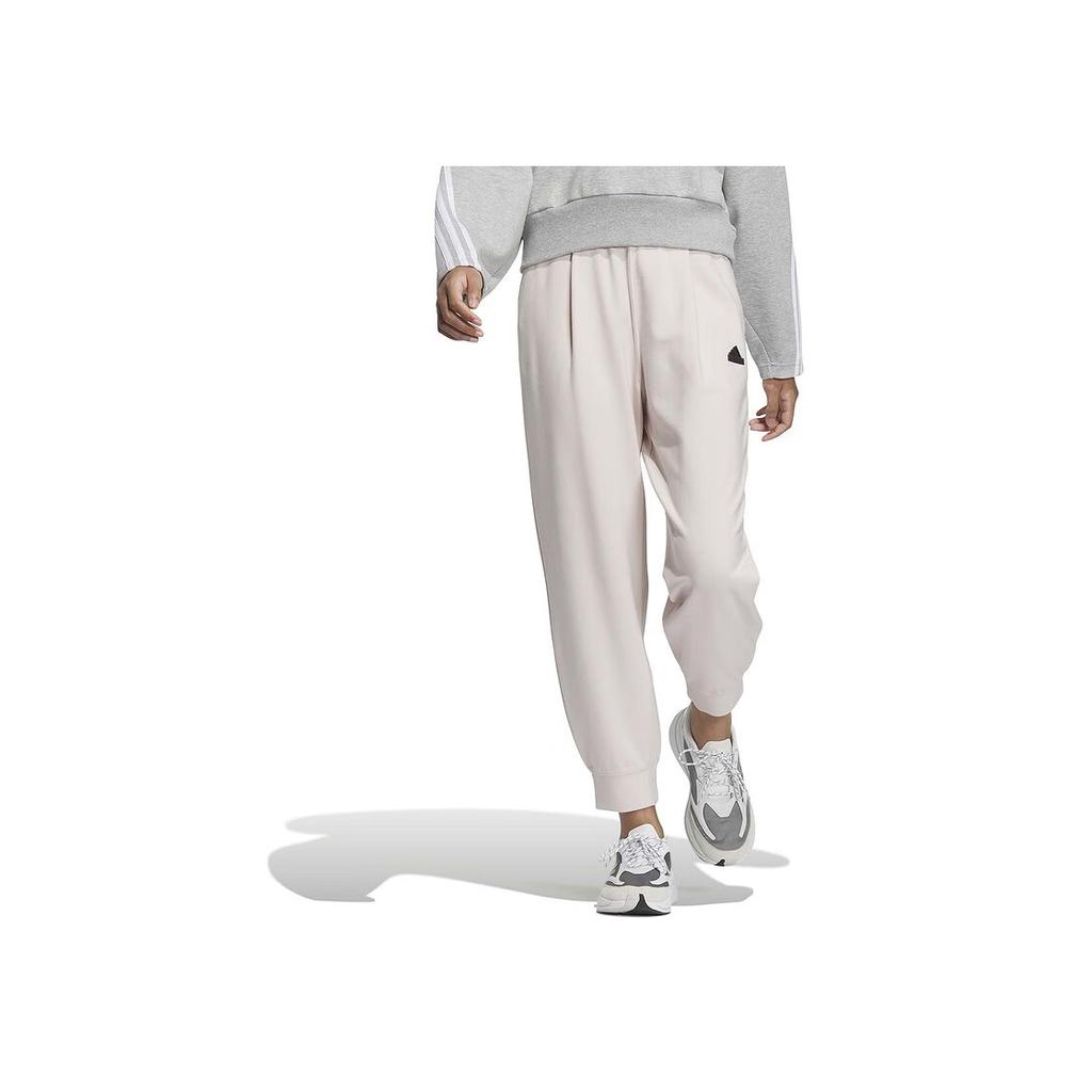 Adidas Logo Waistband Knit Sweatpants Women Bottoms Pink IM8831