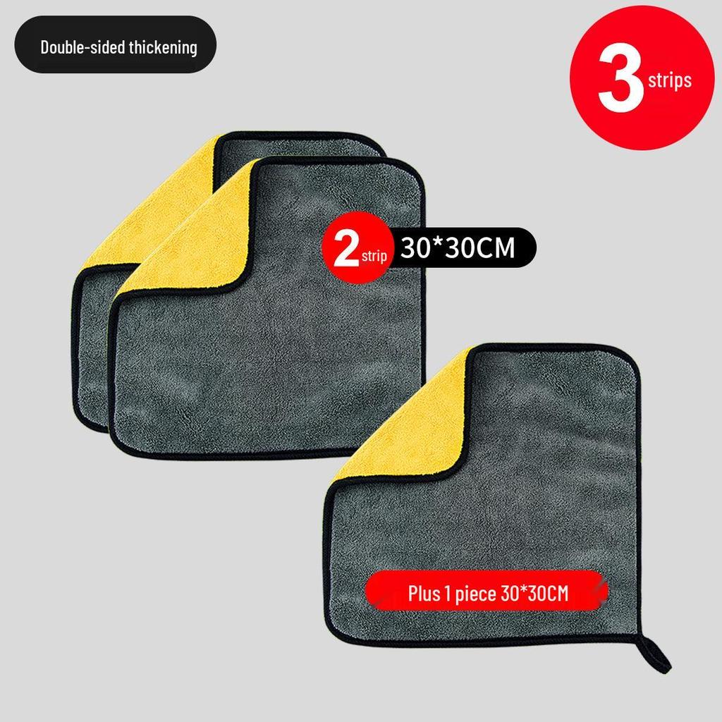 Advanced Lint-Free Car Wash Towel: Thick, Absorbent, Large, and Watermark-Free