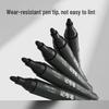 Deli 6881 Bold Tip Oil-Based Marker Pens, Black (2 Boxes)