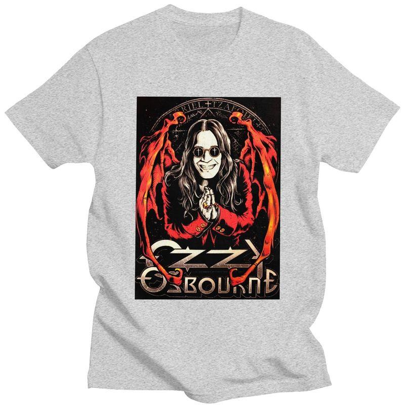 Custom Classic Heavy Metal Rock Ozzy Osbourne T Shirt Men ShortSleeve Tshirts Casual Tee Pure Cotton Oversized Tshirts Gift