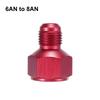 X AUTOHAUX Cooler Fitting Adapter Fitting Automotive Hose End Connector Aluminum Alloy AN8 Female To AN6 Male Red