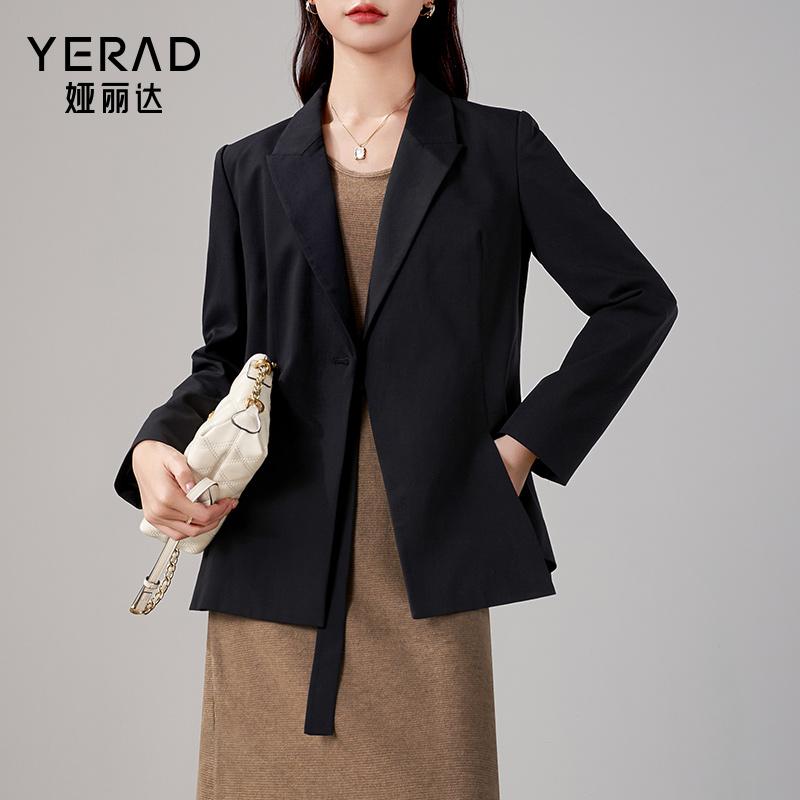 Simple commuting irregular strap design, suit jacket, women's suit