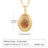 Locked Virgin Mary Necklace Pendant for Women Gift, Miraculous Medals Catholic Christian Jewelry