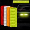 Cinta reflectante de advertencia para parachoques de coche, calcomanías reflectoras seguras, accesorios de estilo de coche, 3x8cm, 14 Uds.