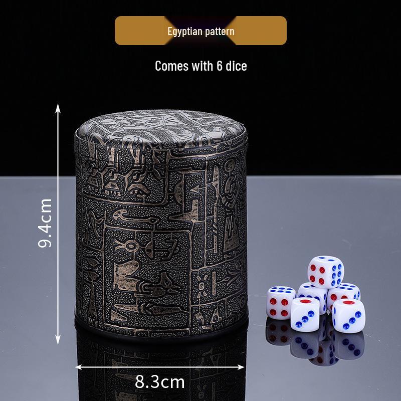 High-Grade Leather KTV Dice Shaker Cup for Bars and Nightclubs