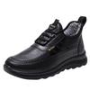 Warm, Non-Slip Waterproof Velvet-Lined Winter Cotton Shoes for Middle-Aged and Elderly Men and Women