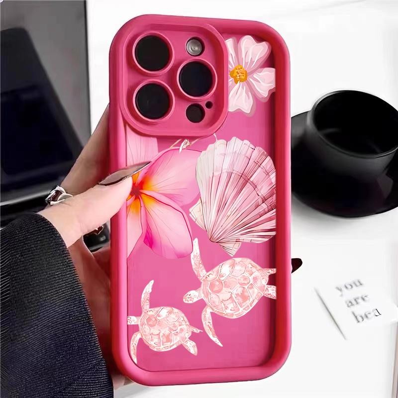 Luxury Marine Organism Phone Case For iPhone 17 Pro Max 16 15 14 13 12 11 Pro Max XS 7 8 Plus Silicone Shockproof TPU Soft Cover
