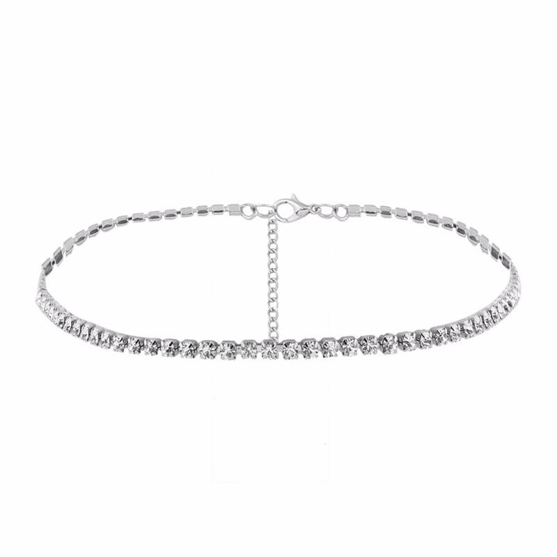 Fabrik Sexy Choker Iced Out Tennis Kette Halskette Für Frauen Luxus Zirkonia Kristall Kurzer Hiphop Hals Schmuck