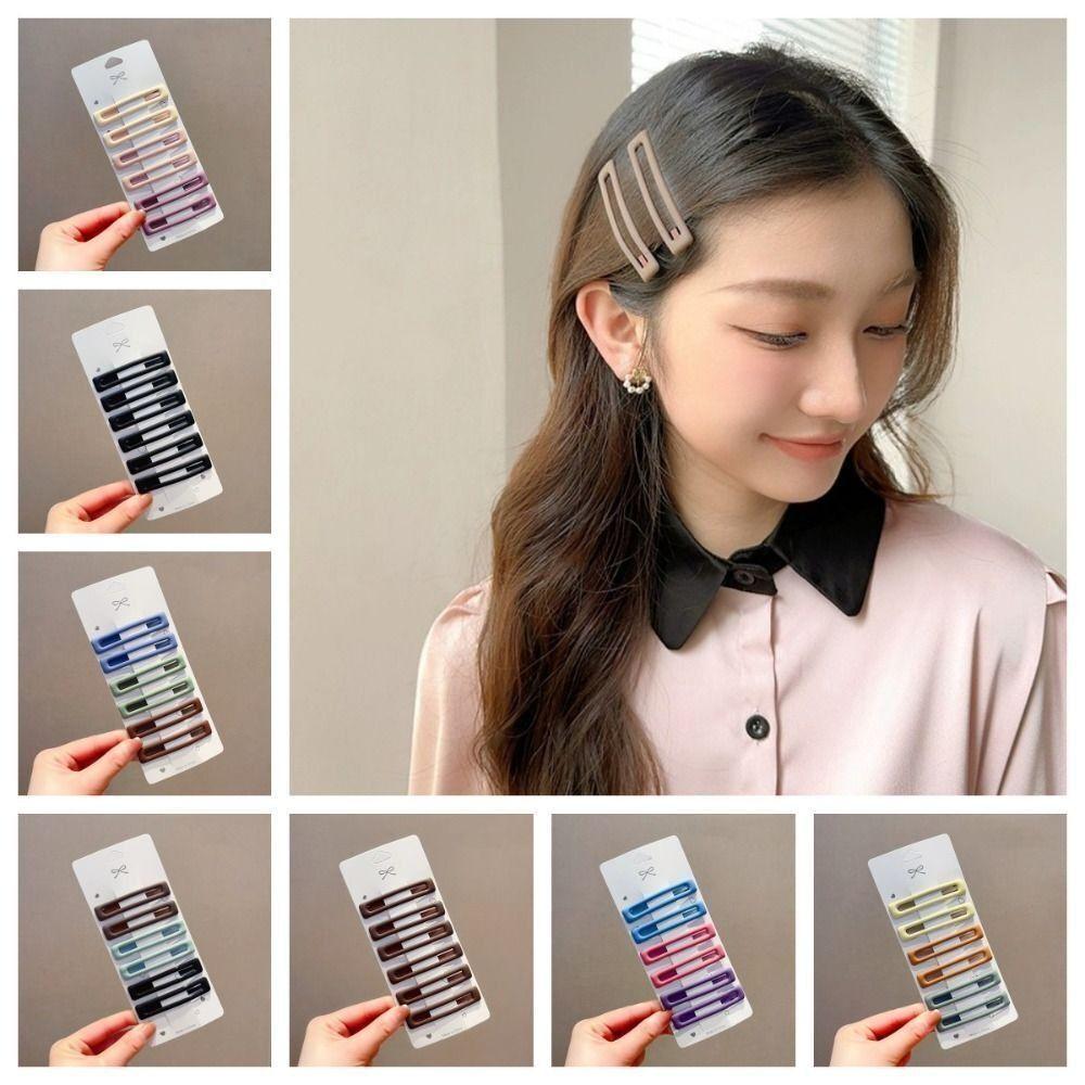 Korean Style Rectangle Hairpins Frosting Headwear High Quality Hair Clip
