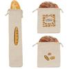 Reusable Linen Bread Bag Large Storage Food Accessories New Homemade Linen Bags