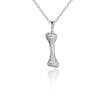 Wang Yibo Inspired S925 Silver Diamond Bone Necklace - Luxurious Unisex Pendant