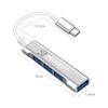 Fashion Type-C Turn USB Adapter Multi Port Distributor Hub For Peugeot 308 408 508 RCZ 208 3008 2008 206 207 307 Car Accessories
