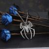 Simple Stainless Steel Spider Pendant Necklace for Men and Women Fashion Party Jewelry Gift