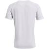 Under Armour Solid Color Crew Neck Short Sleeve T-Shirt Men tops White 1360695-100