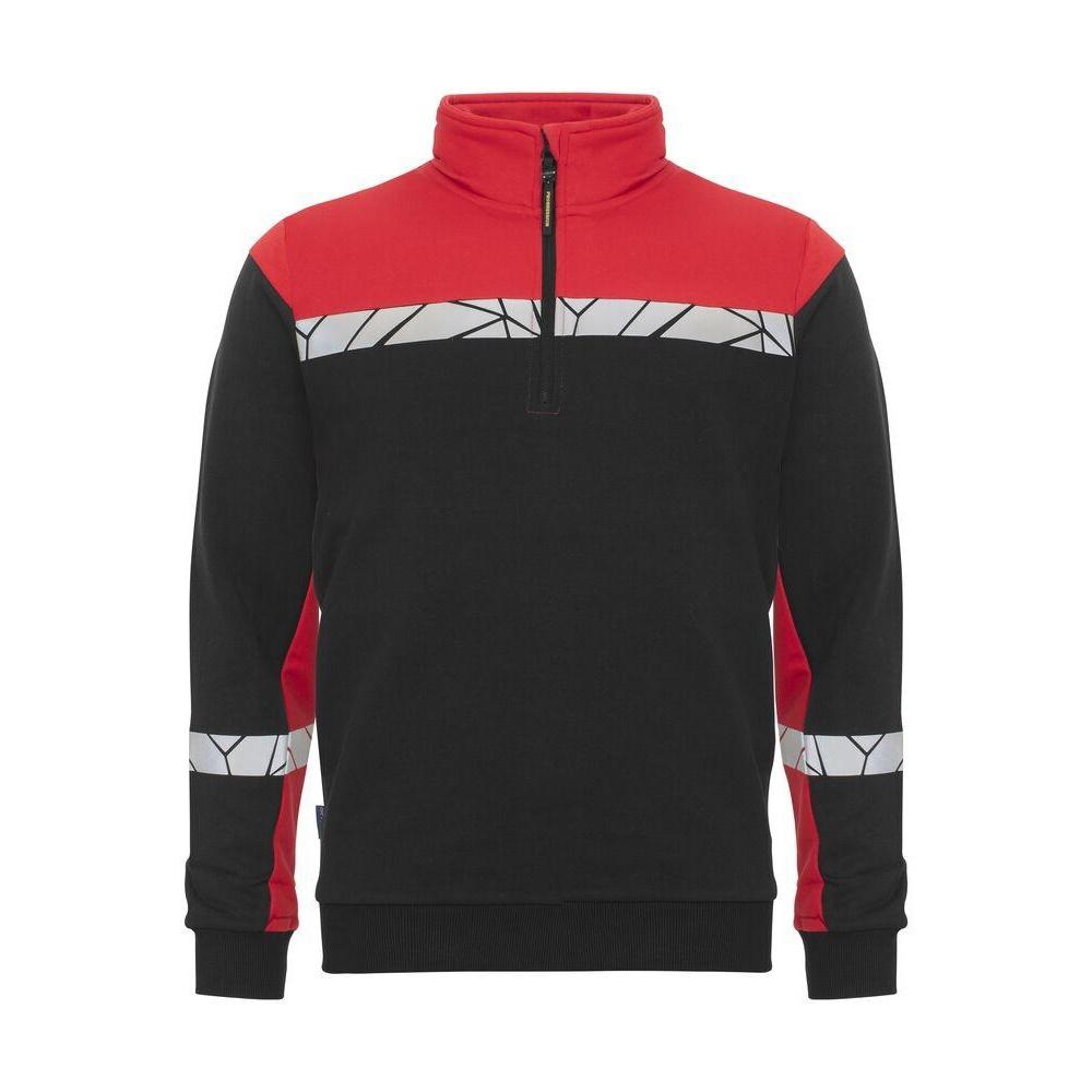 Projob Mens Progression Half Zip Sweatshirt