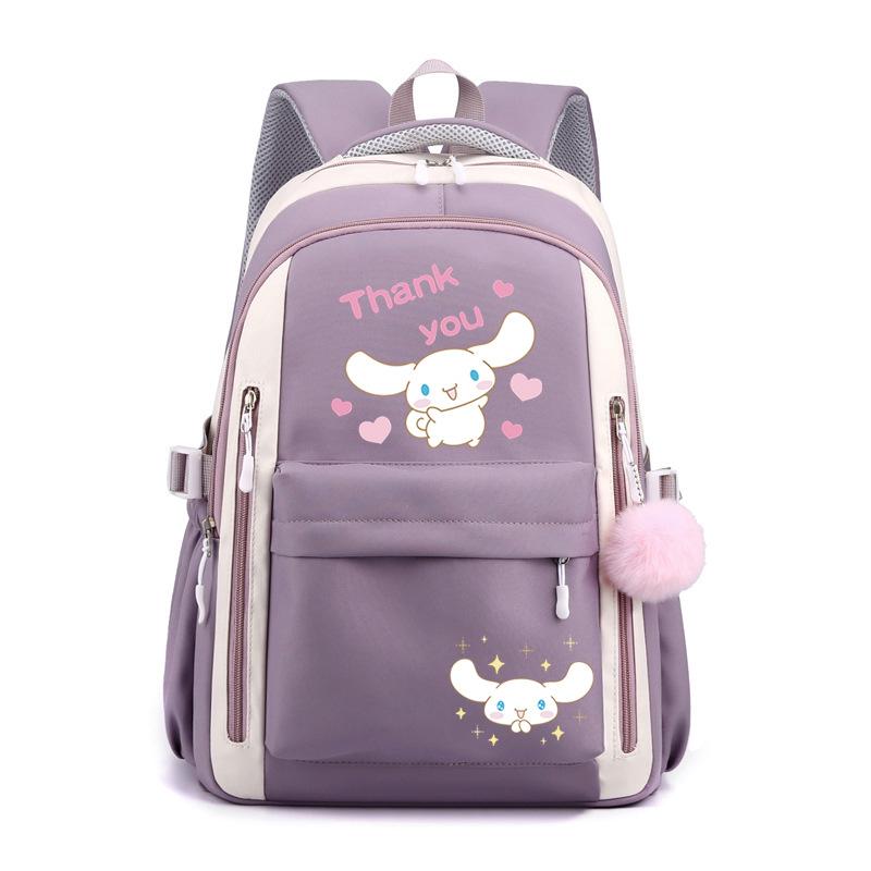 Cartoon Puppy Printed College Style Backpack Student Casual Schoolbag Large Capacity Student Schoolbag