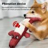Pet Chew Toys Interactive Cartoon Animal Plush Alligator Shape Dog Sound Toy Gnawing Grinding Teeth Training Supplies