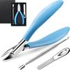 Justit Nail Ingrown Nail Nail Care Set for Ingrown Deep and Thick Made of 5CR Stainless Suitable for Hands and Gift for and Women Clippers, Nippers,