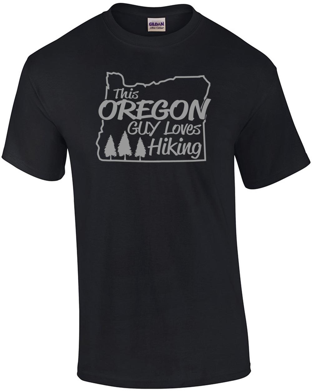 This Oregon Guy Loves Hiking T-Shirt Unisex T-Shirt L