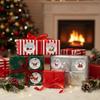 500PCS Christmas Stickers 1.5x1.5in Waterproof Christmas Gift Tags Self Adhesive Gift Tags for Gift Box Holiday Decorations