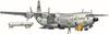 Roden 1/144 Scale US Air Force Douglas C-133 Large Transport Aircraft PGM-17 Thor with Medium-Range Missiles Plastic Model Kit RE14336
