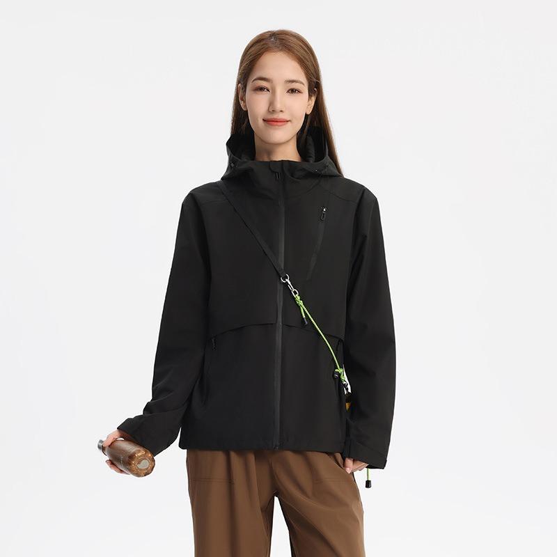 Jiao Single-layer Jacket 25 Spring New Outdoor Casual Windproof Waterproof Mountaineering Couple Trench Coat