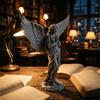 3D Printed Praying Angel Religious Figurine Matte Finish Guardian Statue for Study Shelf Living Room Decor Ornament