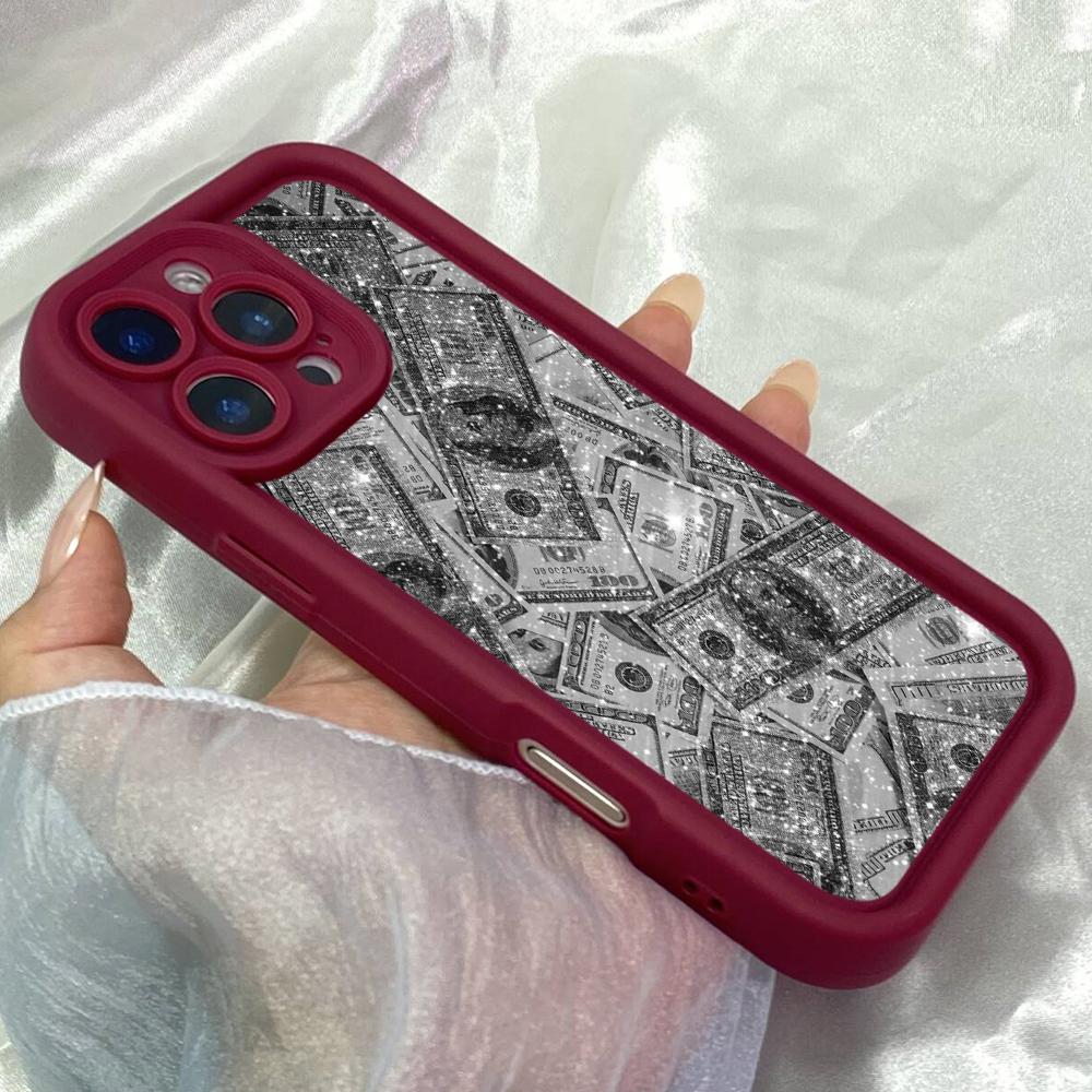 JT225 Dollar Money Art for iPhone 17 16 15 Pro Max Samsung S26 S25 Ultra A17 A16 A07 A56 Xiaomi 15T Redmi 15c 14C Soft TPU Case