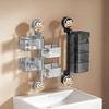 Wall Mounted Suction Cup Rotating Jewelry Box Plastic Hairpin Jewelry Display Rack  for Home