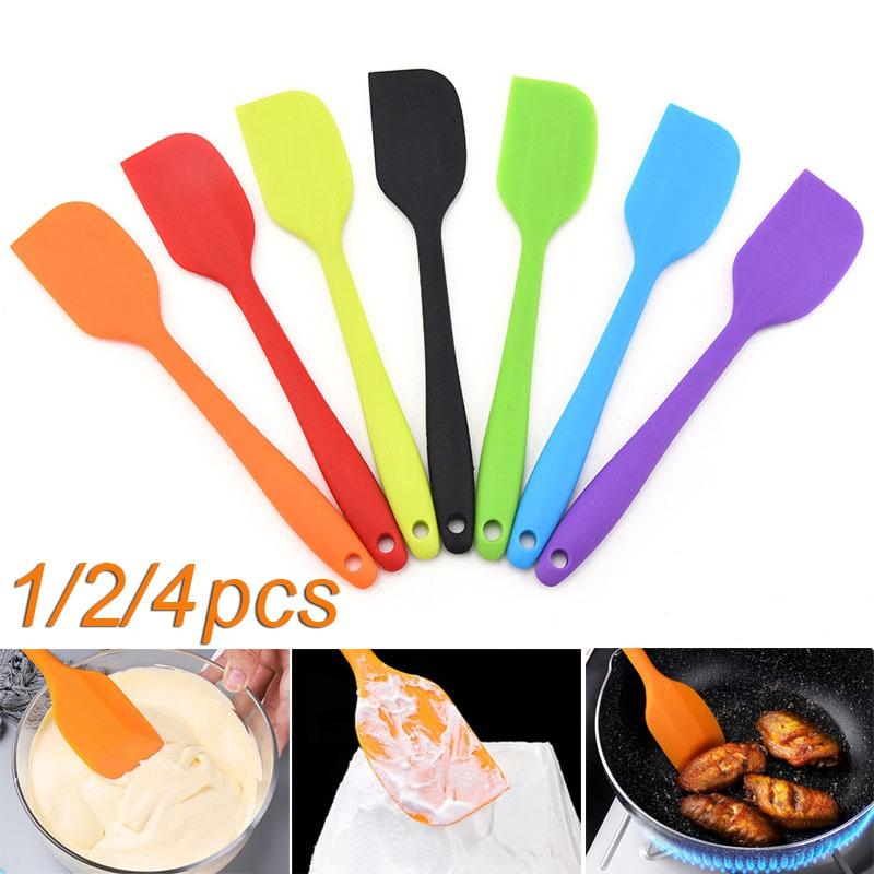 Buy Silicone Spatulas, 1/2/4 PCS Heat Resistant Rubber Spatula Non