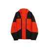 Spliced Hooded Mid-Length Outdoor Jacket Men Jackets Chili-Red CT2937-010
