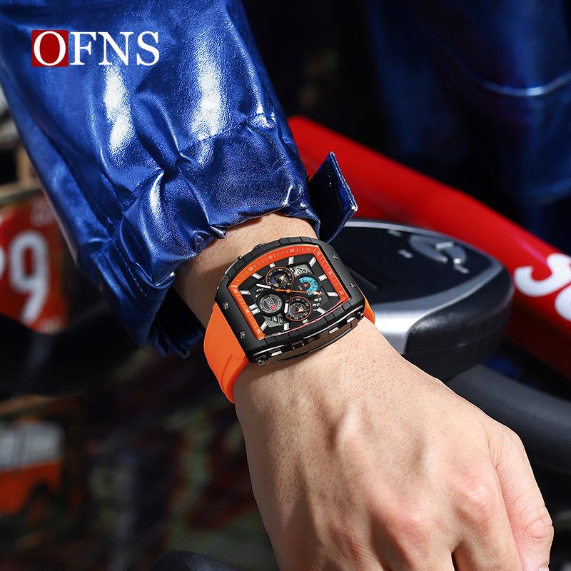 OFNS Men's Versatile Waterproof Quartz Sport Watch