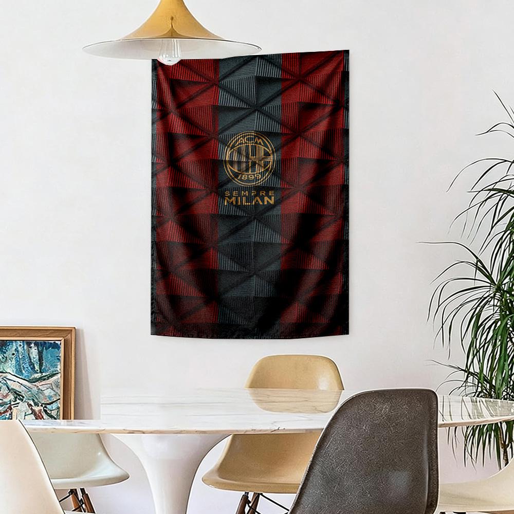 Ac Milan Wanddekoration Wandteppich Kunst Für Haustier Gedenken Geburtstag Hochzeitsparty Hintergrund Familiengeschenk