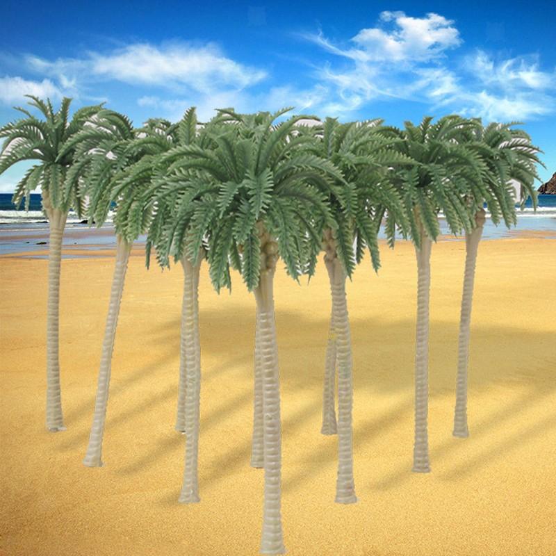 20Pcs Garden Model Trees Miniature Decoration Supplies Coconut Palm